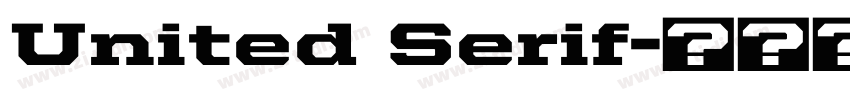 United Serif字体转换